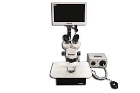 Meiji IVF-8TR Trinocular In-Vitro Fertilization System Stereo Zoom Microscope with HD1500TM 6MP Color HD Camera & 11.6" HDMI Monitor